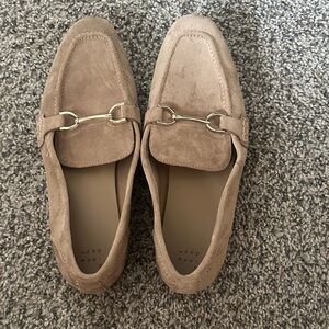 Women’s Suede Bit Loafers in Light Brown